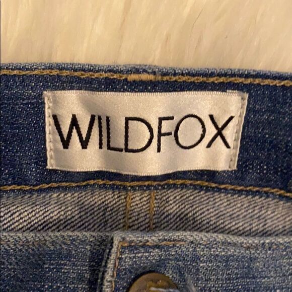Wildfox Marissa Boyfriend Fit Blue Distressed Denim Jeans Festival Casual Boho - Picture 8 of 11